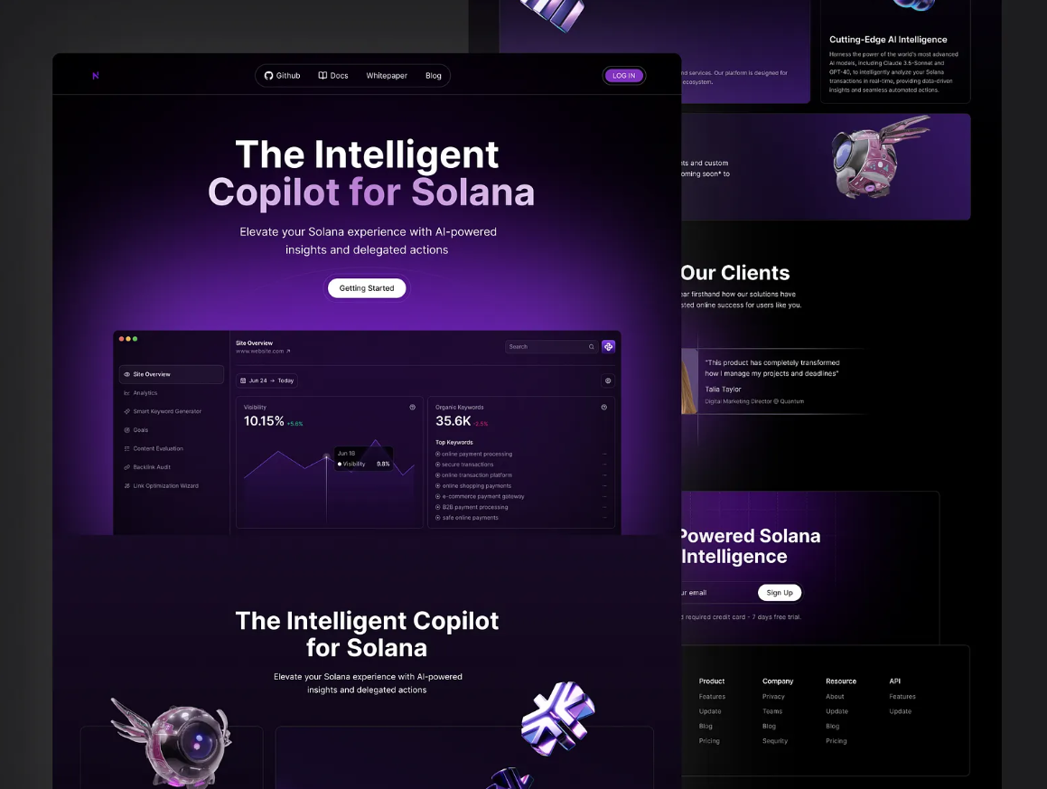 CryptoVault DeFi - Intelligent Solana Copilot Platform